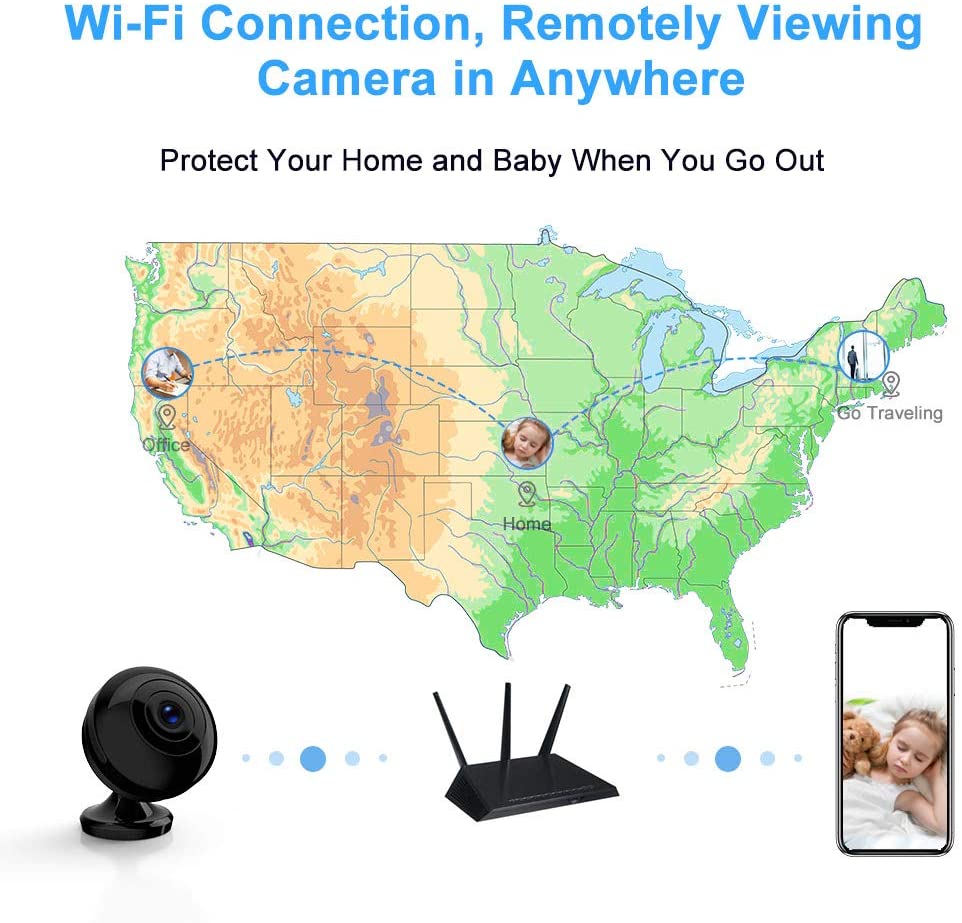 Mini Hidden-Camera WiFi-Spy Camera Wireless 1080P - Image 3
